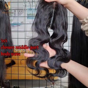 Raw Indian Straight 4X4 5X5 6X6 HD Lace Closure Wig Human Hair