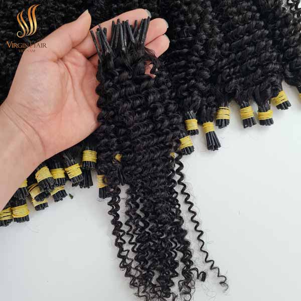 itip human hair extensions - kinky curly itip extensions - cambodian hair