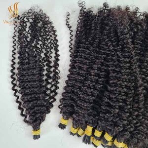 itip human hair extensions - kinky curly itip extensions - cambodian hair