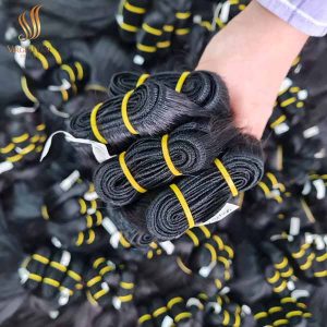 Human hair extension - Vietnamese raw hair double drawn single weft