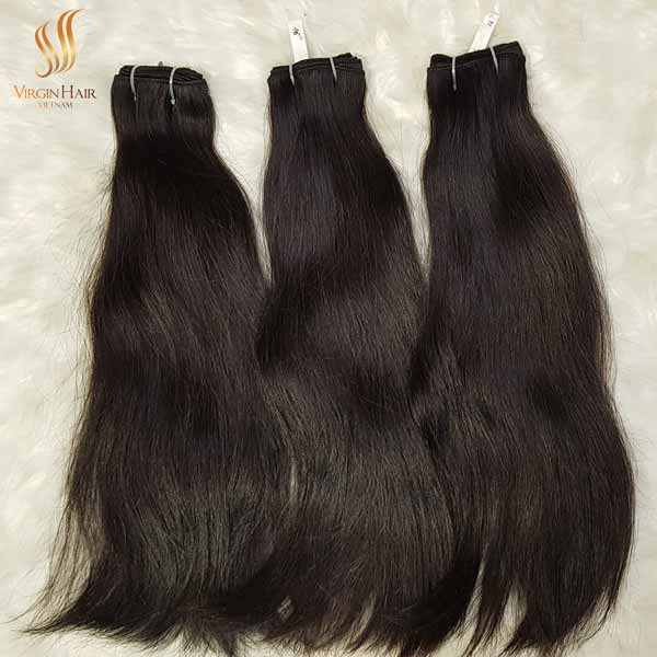 Human hair extension - Vietnamese raw hair double drawn single weft