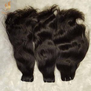 Human hair extension - Vietnamese raw hair double drawn single weft