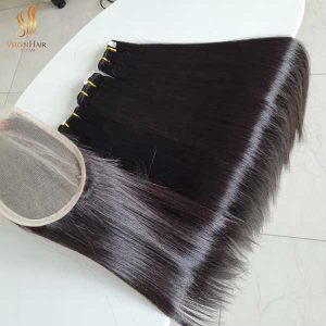 bone straight vietnam hair - raw cuticle aligned hair - frontals and closures human hair