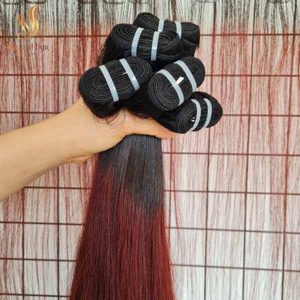 super_drawn_straight_hair_ombre_color_black_to_burgundy color_vietnamese_hair