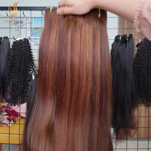 human hair extensions 18 inches - piano hair - cuticle aligned virgin hair - virgin hair vietnam