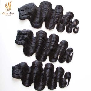 super double drawn Vietnamese hair - body wave bundles - weft hair extensions human hair