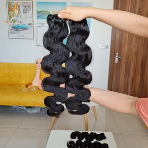 super double drawn Vietnamese hair - body wave bundles - weft hair extensions human hair