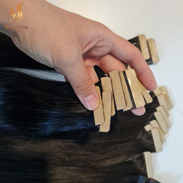 tape-in extensions - Vietnamese raw hair - hair extensions tape in natural