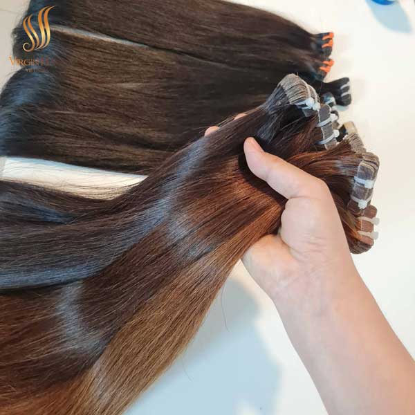 tape in hair extensions - virgin human hair - cuticle aligned virgin hair