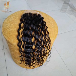 water wave 5x5 lace closure wig - unprocessed virgin human hair - HD closures and frontals