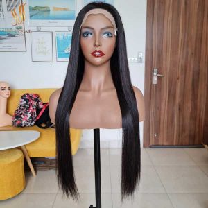 bone straight human hair wig - human hair lace front wig - vietnamese raw hair