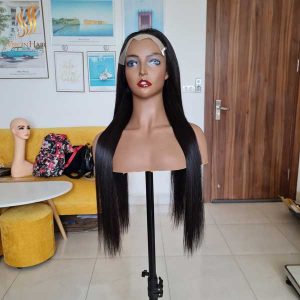 bone straight human hair wig - human hair lace front wig - vietnamese raw hair