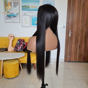 bone straight human hair wig - human hair lace front wig - vietnamese raw hair