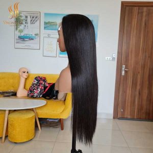 bone straight human hair wig - human hair lace front wig - vietnamese raw hair