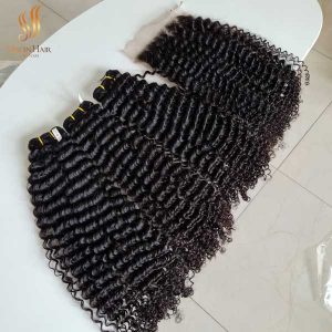 curly human hair - super double drawn - virgin human hair