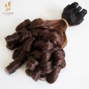 double drawn bouncy curly hair - ombre hair extensions - virgin human hair