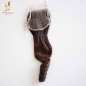 double drawn bouncy curly hair - ombre hair extensions - virgin human hair