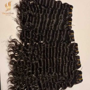water wave hair bundles - human hair weaves bundles - cuticle aligned virgin hair vendor