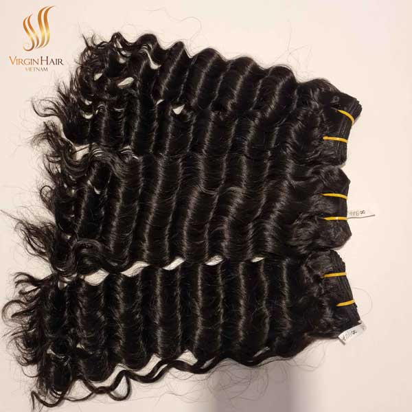 water wave hair bundles - human hair weaves bundles - cuticle aligned virgin hair vendor