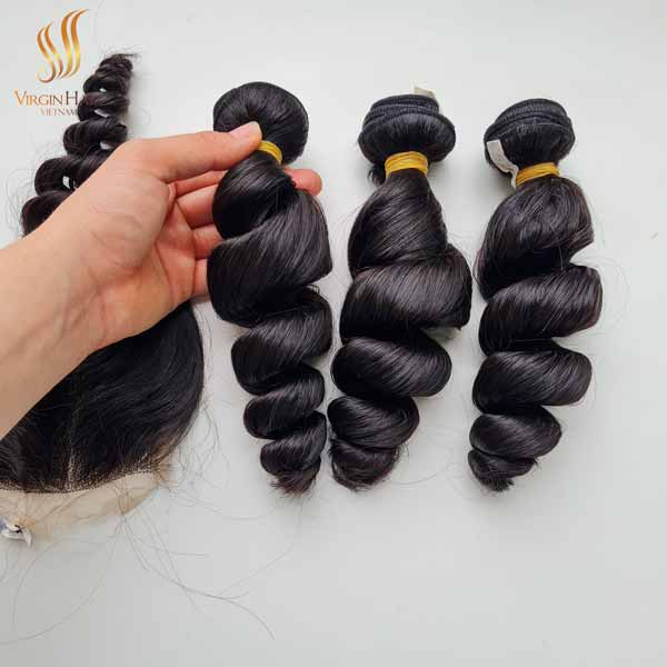 vietnamese hair loose wave - vietnam hair - cuticle aligned hair