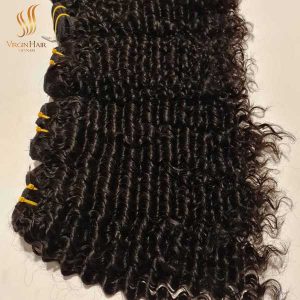 single drawn curly human hair - Vietnam raw hair - cuticle aligned virgin hair