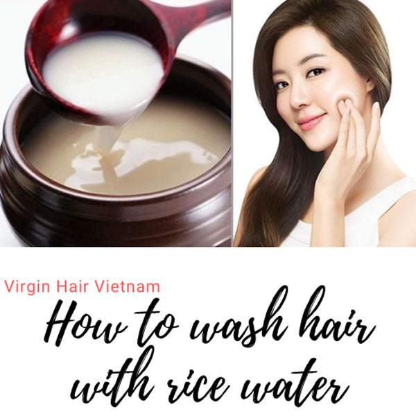 how to wash hair with rice water