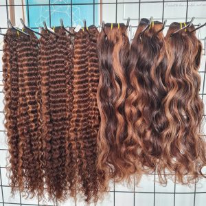 Ombre color - Curly hair - vietnamese hair vendors - human hair extensions