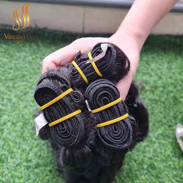 100% Raw Hair Vietnamese_ Human Hair Extension_Bouncy Natural Color_Price Factory.