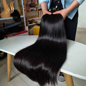 Super Double Drawn Straight Hair_100% Human Hair Extension_Full Cuticle Aligned_very Soft and Smooth.