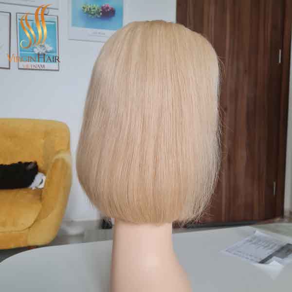 Bone Straight Hair_Vietnamese Raw Hair_100% Human Hair Wig With 5x5 Closure .