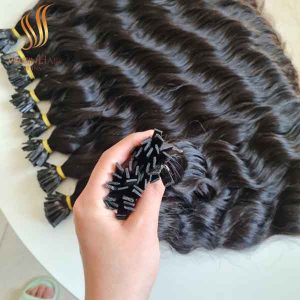 100% Vietnamese Raw Hair_ Flat Tip_ Super Drawn Natural Wavy and Bone Straight Hair