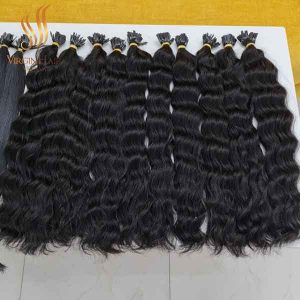 100% Vietnamese Raw Hair_ Flat Tip_ Super Drawn Natural Wavy and Bone Straight Hair