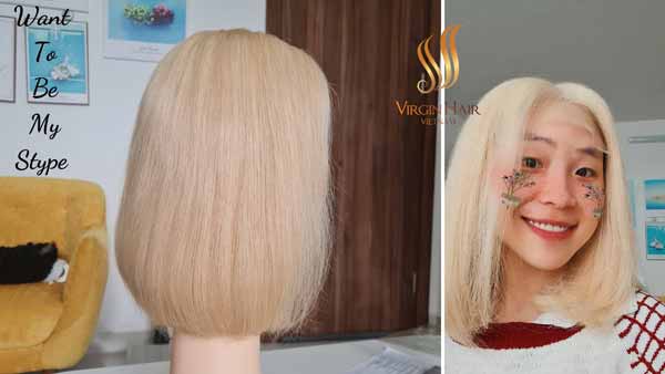 Bone Straight Hair with 613 color_Human Hair Wig_Lace 5x5 Closure