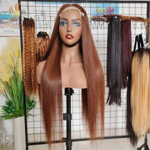 Best Quality_Virgin Hair Vietnam_Bone Straight Wig_Lace Closure With 180%-250% Density.