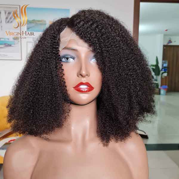 Hot Trend Kinky Curly Wigs For Black Women High Quality 100% Vietnamese Raw Hair