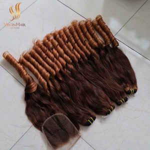Hot sell 12A top quality super double drawn hair real funmi hair bouncy curl,100% raw natural virgin hair bundles