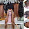 Wholesale Double Drawn Bone Straight Wig Piano Color Top Quality 100% Vietnamese Human Hair