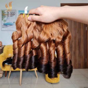 Double Drawn Bouncy Curls From Virgin hair Vietnam