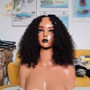 Deep Wave Short Bob Wigs Human Hair Lace Closure Wig Raw Peruvian Virgin Human Hair Lace Frontal Wig For Black Women