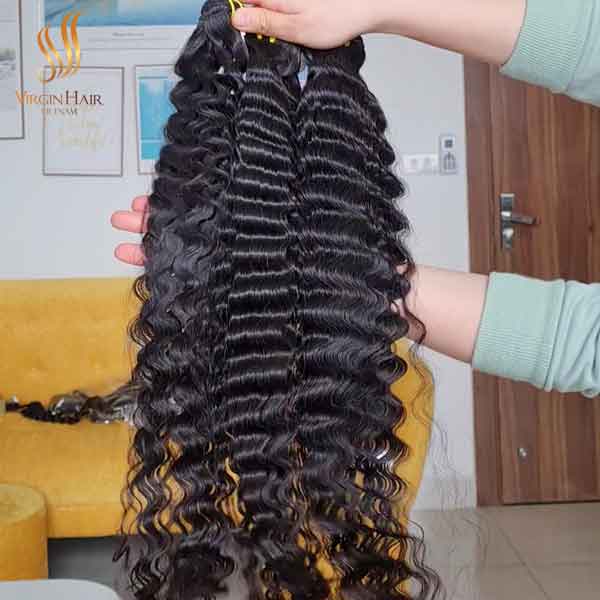 Burmese Curly hair, 100% human hair in natural color