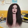 Kinky Straight Cuticle Aligned Raw Unprocessed Virgin Hair Kinky Straight Hair Wigs