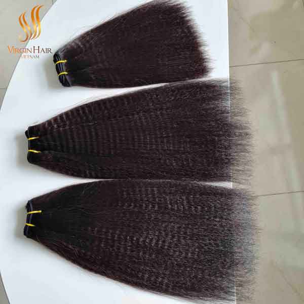 Hot Trend Kinky Straight Wigs For Black Women High Quality 100% Vietnamese Raw Hair