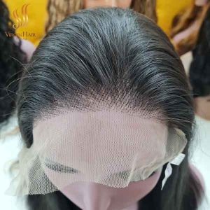 Human Hair Wig] Straight Hair 100% Vietnamese Raw Hair With 13x4 Frontal Wig  Price Factory.