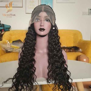 100% Human Hair Wig Water Wave With Length 26,28,30 inch Super Drawn Very Thick