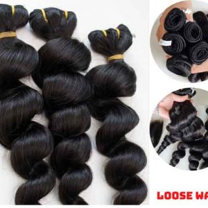 Double Drawn Loose Wave Hair _100% Human Hair Extension Very Cheap and Full