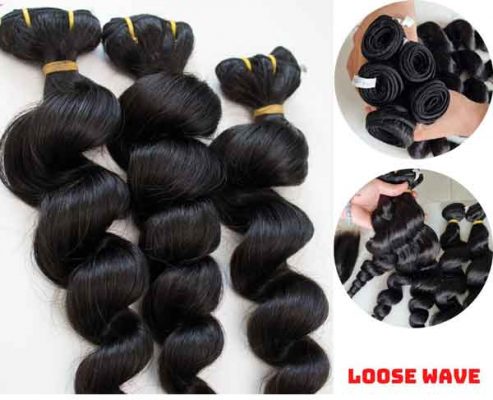 Double Drawn Loose Wave Hair _100% Human Hair Extension Very Cheap and Full