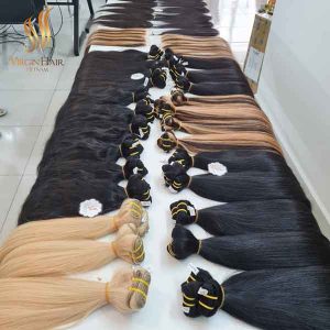 Straight Hair _100% Raw Hair Vietnamese With Single Weft With Luxury Quality