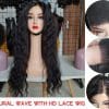 Wholesale HD Lace Closure Human Hair Wig For Women, Vietnamese Virgin Hair Lace Closure Wig Natural Wave Hair