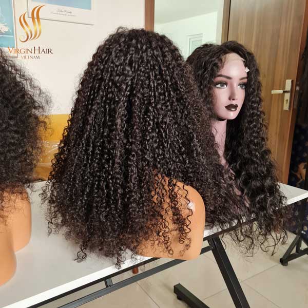 Top Quality Double Drawn Pixie Curl Natural Color 5x5 Lace Closure For Black Women