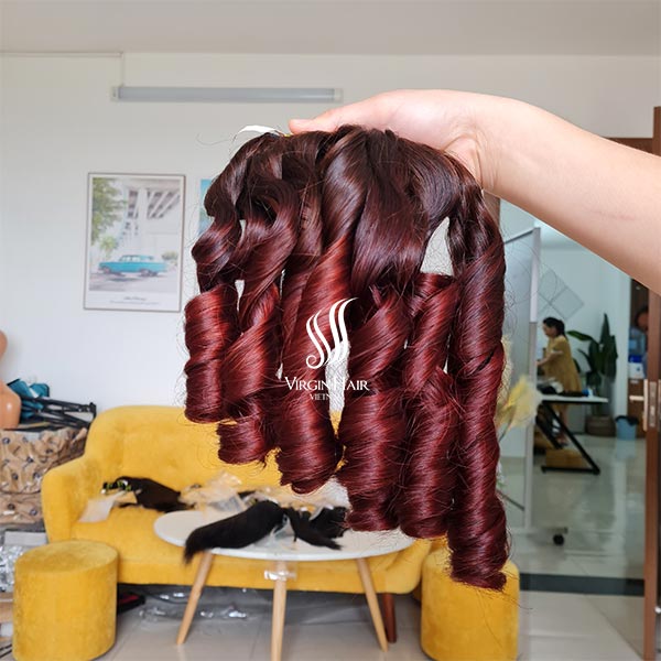 Burgundy-Ombre-Color-Bouncy-Curls-Hair-1